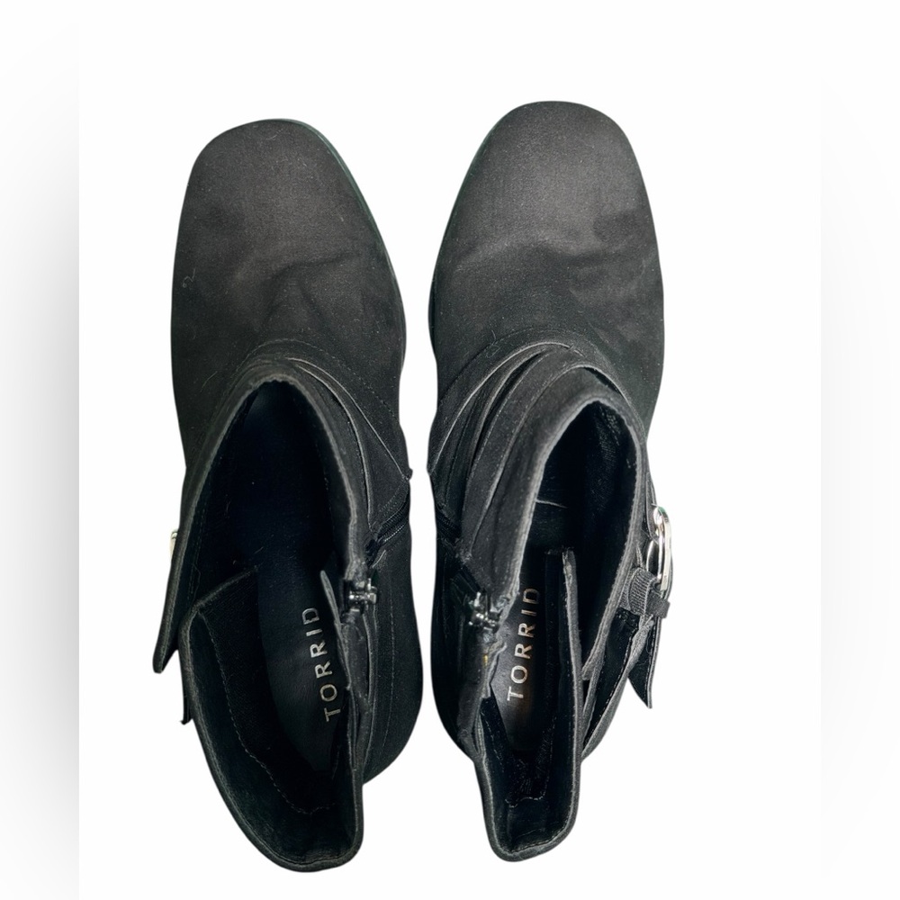 Torrid Black Buckle Ankle Booties – Size 9W - WIDE WIDTH - Picture 4 of 7